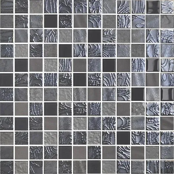 Mystic Glass Glossy Islande 12" x 12" MYISMON Centura Square Mosaic Tiles