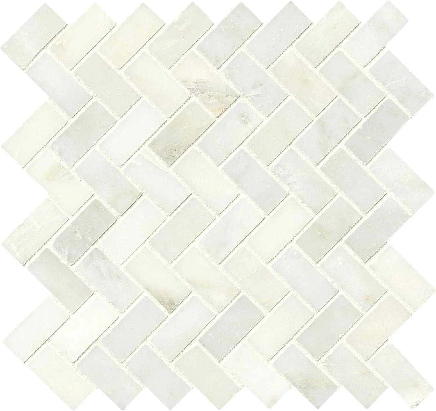 Greecian White-Cool Polished 11-1/2" x 11-1/2" SMOT-GRE-HBP MSI Surfaces Rectangle Mosaic Tiles
