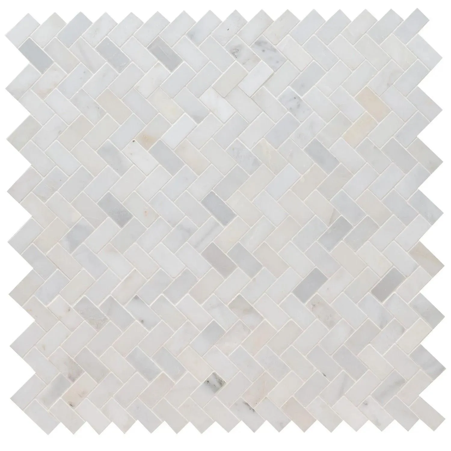 Arabescato Carrara White-Cool Honed 11-1/2" x 11-1/2" SMOT-ARA-HBH MSI Surfaces Rectangle Mosaic Tiles