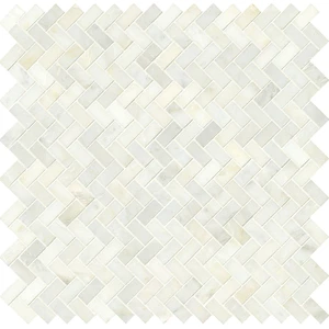 Image 4 of Greecian White-Cool Polished 11-1/2" x 11-1/2" SMOT-GRE-HBP MSI Surfaces Rectangle Mosaic Tiles sold at Floors & Baths Pro's