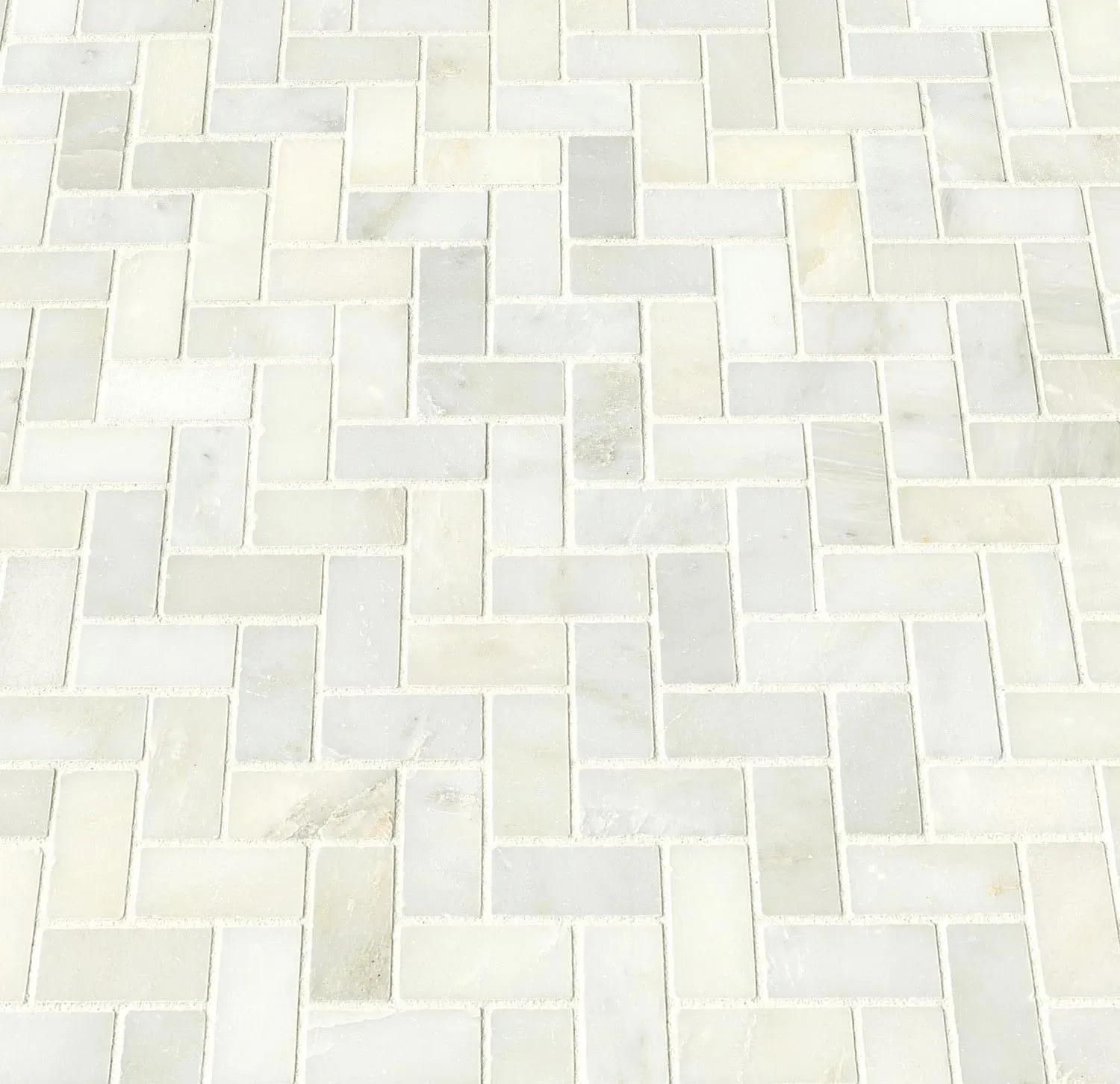 Greecian White-Cool Polished 11-1/2" x 11-1/2" SMOT-GRE-HBP MSI Surfaces Rectangle Mosaic Tiles