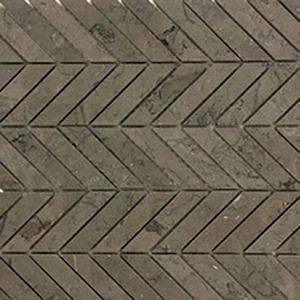 Image 2 of Miki Chevron Jordan Grey Matte 12" x 12" (4.6 sqft/box) S210HON Centura Hexagon Mosaic Tiles sold at Floors & Baths Pro's
