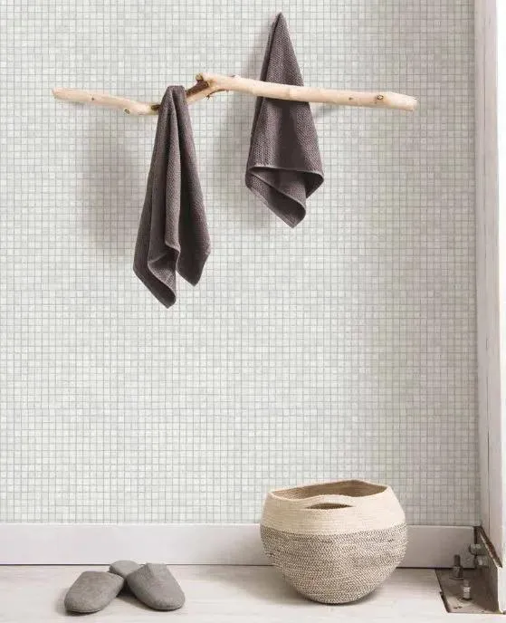 Symphony Ancien Ice Mist Glossy 12" x 12" SYANICEMIST Centura Square Mosaic Tiles