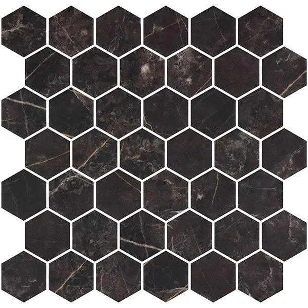 Hex XL Ecostone Coimbra Matte 12" x 12" ECHEXLCOIMBM Centura Hexagon Mosaic Tiles