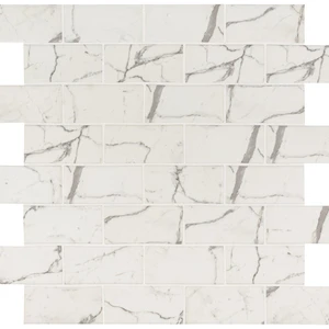  Plata Statuario Celano White-Cool Glossy 11-1/2" x 11-1/2" SMOT-GLS-STACEL36 MSI Surfaces Rectangle Mosaic Tiles 