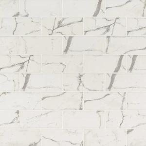 Image 3 of Statuario Celano White-Cool Glossy 11-1/2" x 11-1/2" SMOT-GLS-STACEL36 MSI Surfaces Rectangle Mosaic Tiles sold at Floors & Baths Pro's