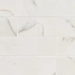 Kaya Calacatta Lucca Matte 3" x 3" NKAYCALLUC3X3 MSI Surfaces Square Mosaic Tiles