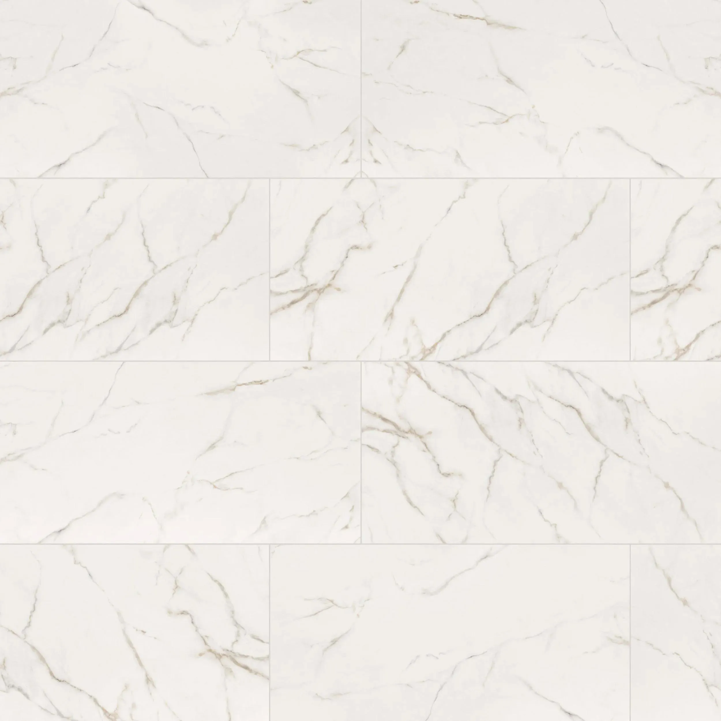 Kaya Calacatta Lucca Matte 3" x 3" NKAYCALLUC3X3 MSI Surfaces Square Mosaic Tiles