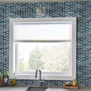 Image 2 of Oasis Blast 11-3/4" x 12" SMOT-GLSBRK-OABLA6MM MSI Surfaces Rectangle Mosaic Tiles sold at Floors & Baths Pro's