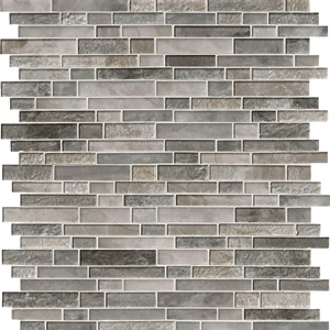 Image 4 of Savoy Interlocking Brown Glossy 11-1/2" x 13" SMOT-GLSIL-SAVOY8MM MSI Surfaces Rectangle Mosaic Tiles sold at Floors & Baths Pro's