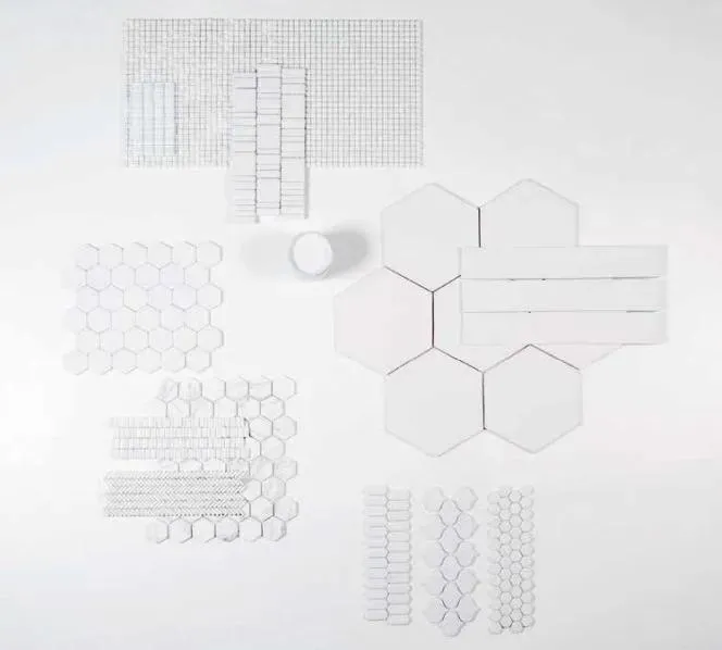 Pan dan Pure Matte 11-3/4" x 11-3/4" PURE10 Centura Mosaic Tiles