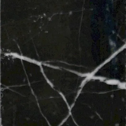 Terra Marble Nero Marquina Herringbone Polished 12" x 12" NEMAHE Centura Rectangle Mosaic Tiles