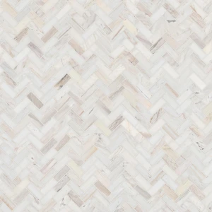 Image 2 of Angora Herringbone Beige Polished 12" x 12" SMOT-ANGORA-HBP MSI Surfaces Rectangle Mosaic Tiles sold at Floors & Baths Pro's