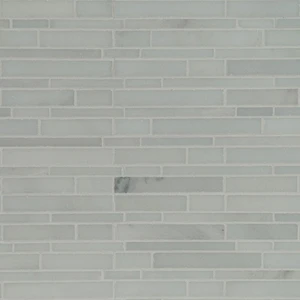 Image 2 of Winter Twilight White-Cool Polished 12" x 12" SMOT-GRE-ILP10MM MSI Surfaces Rectangle Mosaic Tiles sold at Floors & Baths Pro's