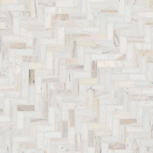 Image 3 of Angora Herringbone Beige Polished 12" x 12" SMOT-ANGORA-HBP MSI Surfaces Rectangle Mosaic Tiles sold at Floors & Baths Pro's