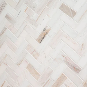 Image 4 of Angora Herringbone Beige Polished 12" x 12" SMOT-ANGORA-HBP MSI Surfaces Rectangle Mosaic Tiles sold at Floors & Baths Pro's