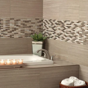 Image 2 of Diamante Brick Brown Multi Finish 12" x 12" SMOT-SGLSMT-DIA8MM MSI Surfaces Rectangle Mosaic Tiles sold at Floors & Baths Pro's