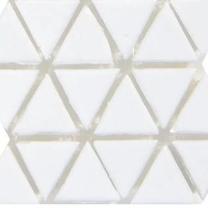 Image 2 of Symphony Trigonal Snow Glossy 12" x 12" SYTRSNOW Centura Square Mosaic Tiles sold at Floors & Baths Pro's