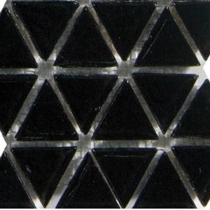 Image 2 of Symphony Trigonal Deep Space Glossy 12" x 12" SYTRDEEPSPACE Centura Square Mosaic Tiles sold at Floors & Baths Pro's