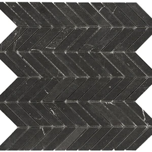 10" X 13", 11" Miki Chevron Black Marquina Matte 12" x 12" (4.6 sqft/box) S62HON Centura Hexagon Mosaic Tiles