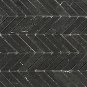 Image 2 of Miki Chevron Black Marquina Matte 12" x 12" (4.6 sqft/box) S62HON Centura Hexagon Mosaic Tiles sold at Floors & Baths Pro's