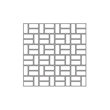 Image 2 of Reverso Grigio Bricks Natural 12" x 12" RV3MS3R Centura Square Mosaic Tiles sold at Floors & Baths Pro's