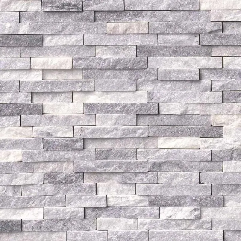 Alaska Gray-Dark Splitface 12" x 12-1/2" SMOT-ALGRY-SFIL10MM MSI Surfaces Rectangle Mosaic Tiles