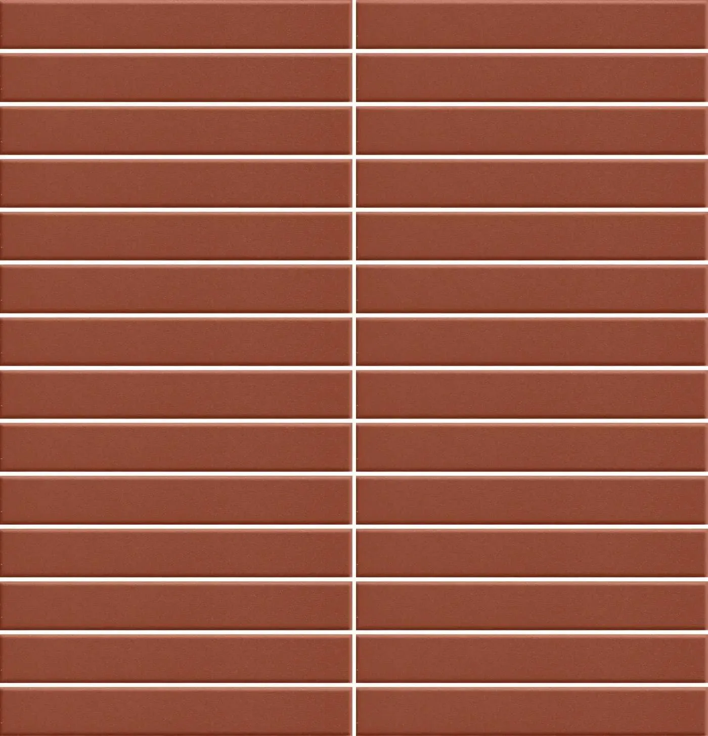 Stick Rusty Red Matte 11-1/4" x 11-3/4" ST13M Centura Square Mosaic Tiles