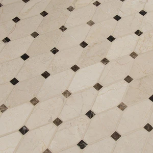 Image 5 of Hexagon Valencia Blend Beige Polished 12" x 13-1/2" SMOT-VALBLND-OCTEL10MM MSI Surfaces Hexagon Mosaic Tiles sold at Floors & Baths Pro's