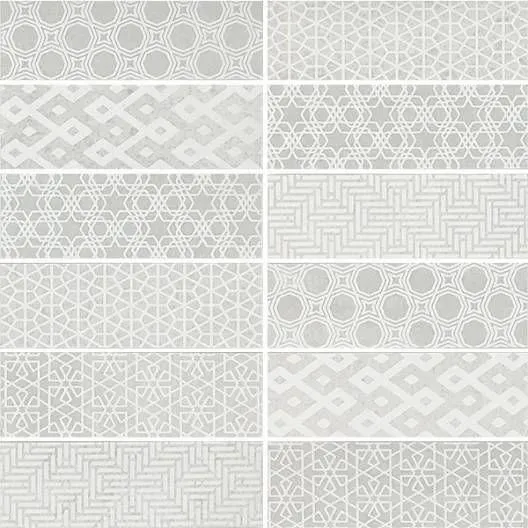 Seamless White Polished 12" x 12" SMM830PPW01 Centura Square Mosaic Tiles
