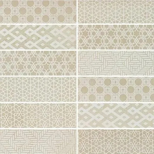 Seamless Cream Polished 12" x 12" SMM815PK05 Centura Square Mosaic Tiles
