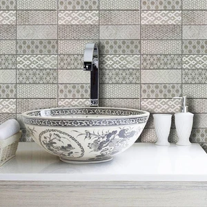 Image 2 of Seamless Grey Polished 12" x 12" SMM829PE03 Centura Square Mosaic Tiles sold at Floors & Baths Pro's