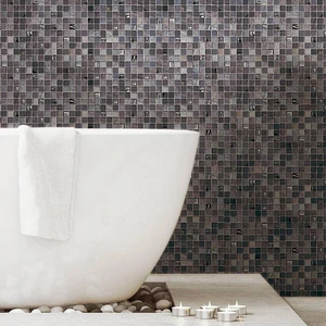 Image 2 of Boreal Draco 12" x 12" 2003817 Centura Square Mosaic Tiles sold at Floors & Baths Pro's