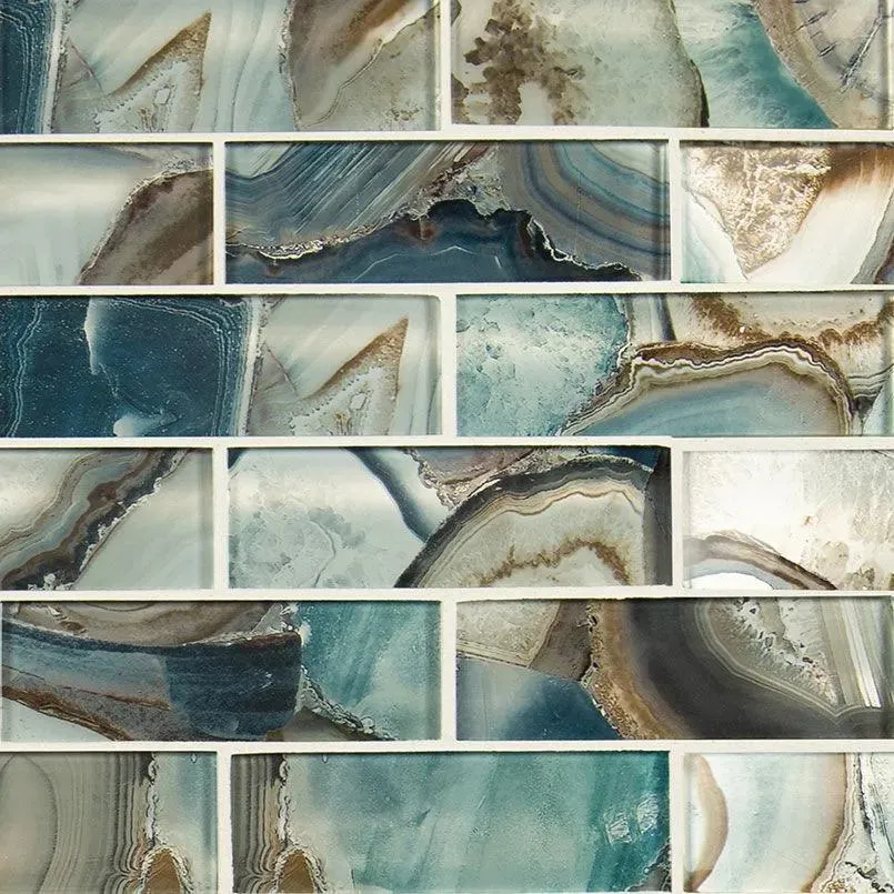 Night Sky 11-13/16" x 11-13/16" SMOT-GLSST-NIGSKY8MM MSI Surfaces Rectangle Mosaic Tiles