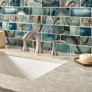 Image 2 of Night Sky 11-13/16" x 11-13/16" SMOT-GLSST-NIGSKY8MM MSI Surfaces Rectangle Mosaic Tiles sold at Floors & Baths Pro's