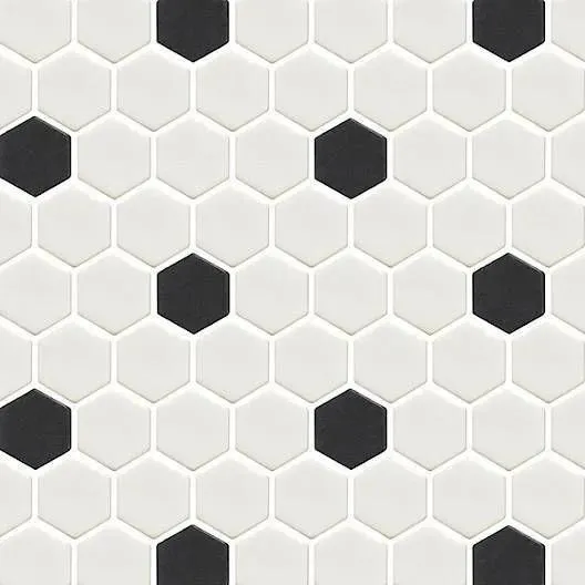 Geo Pattern Hex Pattern Custom 1 Matte 10" x 12" GE2000027 Centura Hexagon Mosaic Tiles