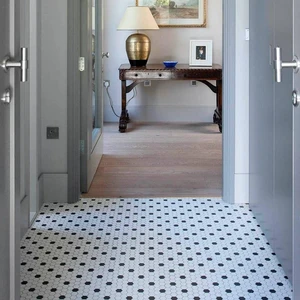 Image 3 of Geo Pattern Hex Pattern Custom 1 Matte 10" x 12" GE2000027 Centura Hexagon Mosaic Tiles sold at Floors & Baths Pro's