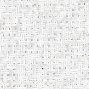 Image 3 of Carrara Basketweave White-Cool Polished 12" x 12" SMOT-CAR-BW2P MSI Surfaces Other Mosaic Tiles sold at Floors & Baths Pro's