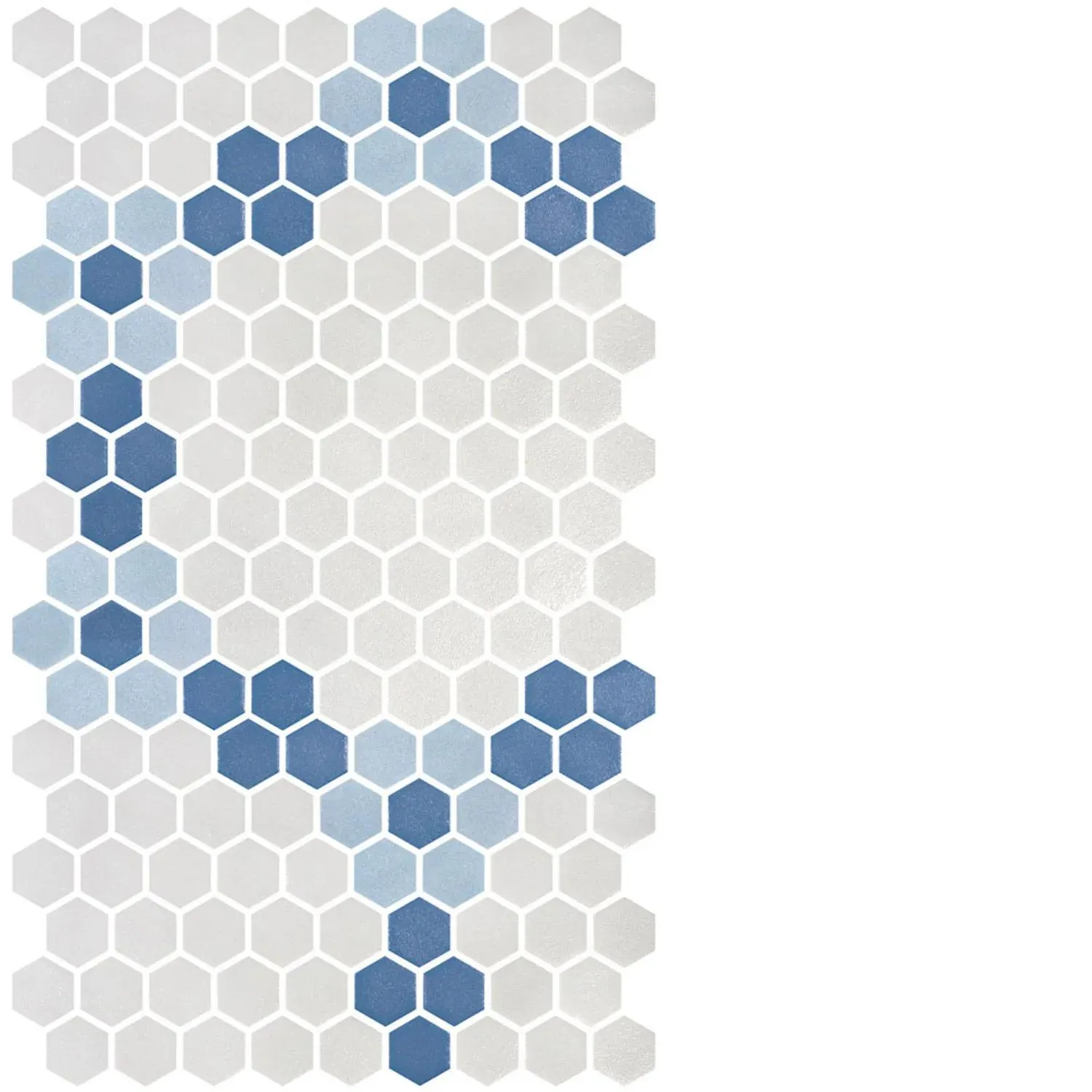 Hex Pattern 14 Matte 10" x 18" GE2004336 Centura Hexagon Mosaic Tiles