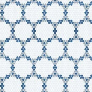 Image 2 of Hex Pattern 14 Matte 10" x 18" GE2004336 Centura Hexagon Mosaic Tiles sold at Floors & Baths Pro's
