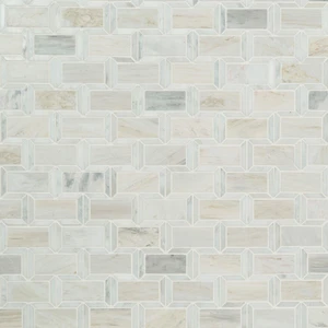 Image 4 of Angora Framework Subway Beige Polished 12" x 12" SMOT-ANGORA-FRM10MM MSI Surfaces Rectangle Mosaic Tiles sold at Floors & Baths Pro's