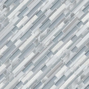 Image 3 of Harlow 12" x 12" SMOT-SGLSMTIL-HAR8MM MSI Surfaces Rectangle Mosaic Tiles sold at Floors & Baths Pro's