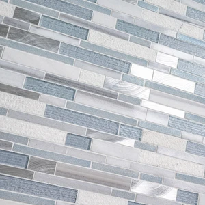 Image 4 of Harlow 12" x 12" SMOT-SGLSMTIL-HAR8MM MSI Surfaces Rectangle Mosaic Tiles sold at Floors & Baths Pro's