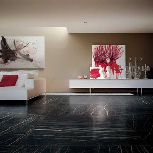 Image 3 of Prexious Thunder Night Glossy 12" x 12" (10.55 sqft/box) 756315 Centura Square Mosaic Tiles sold at Floors & Baths Pro's