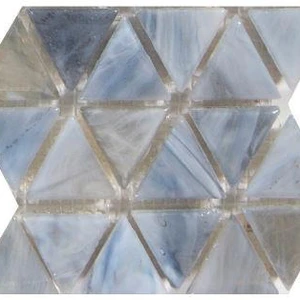 Image 2 of Symphony Trigonal Pewter Glossy 12" x 12" SYTRPEWTER Centura Square Mosaic Tiles sold at Floors & Baths Pro's