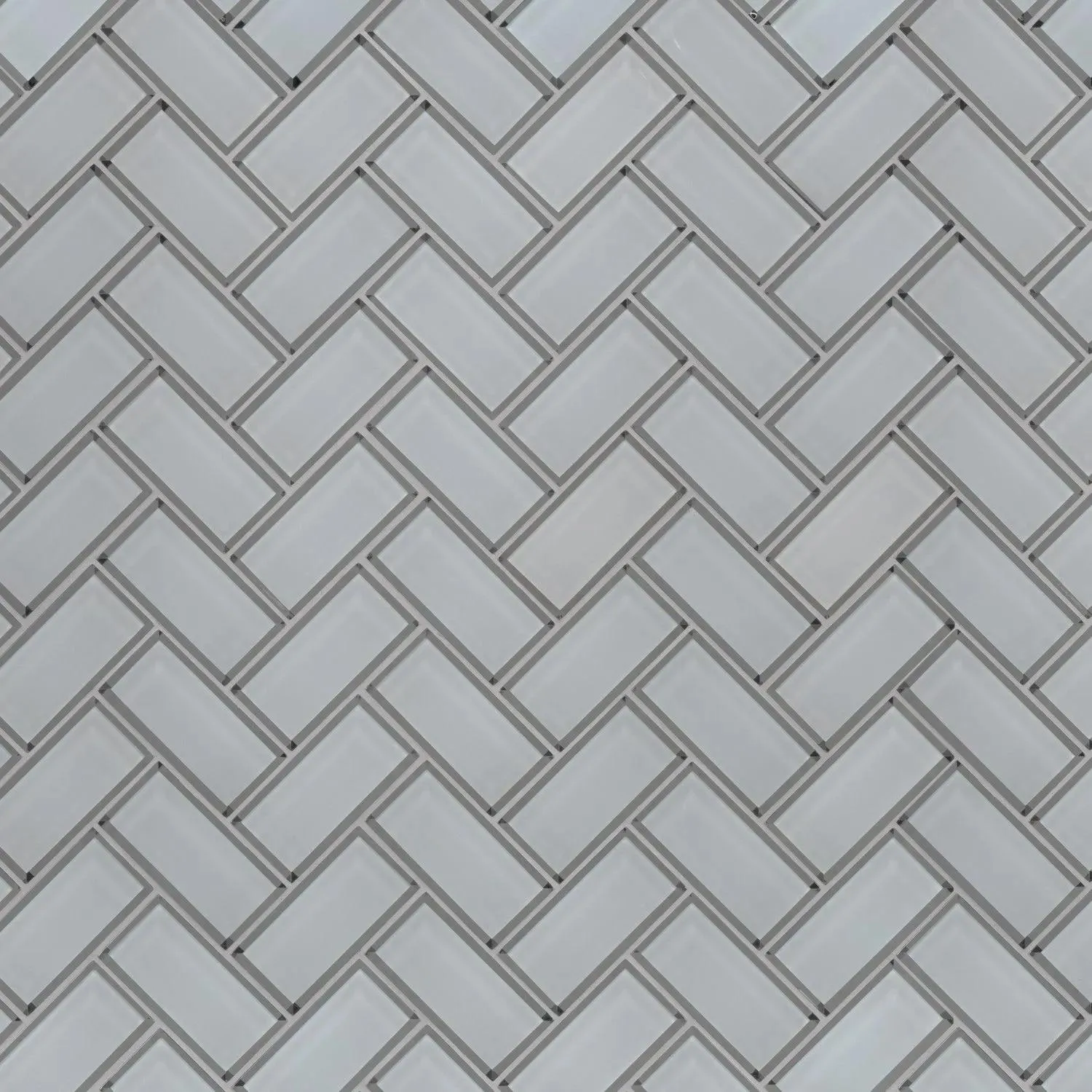 Ice Bevel White-Cool Glossy 11" x 14" SMOT-GLS-ICEBEHB8MM MSI Surfaces Rectangle Mosaic Tiles