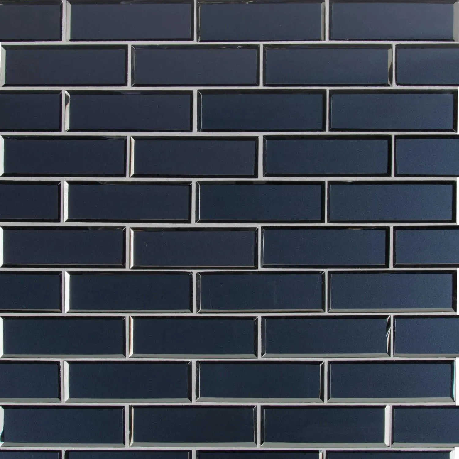Vague Blue Blue Glossy 11-1/2" x 11-1/2" SMOT-GLSST-VAGBLUBEV6MM MSI Surfaces Rectangle Mosaic Tiles