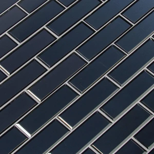 Image 5 of Vague Blue Blue Glossy 11-1/2" x 11-1/2" SMOT-GLSST-VAGBLUBEV6MM MSI Surfaces Rectangle Mosaic Tiles sold at Floors & Baths Pro's