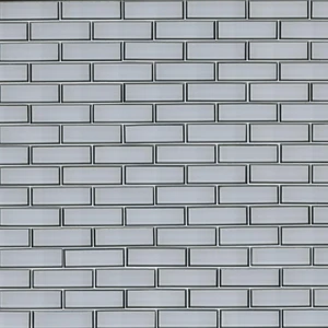 Image 2 of Ice Bevel White-Cool Glossy 11-1/2" x 11-1/2" SMOT-GLSST-ICEBE8MM MSI Surfaces Rectangle Mosaic Tiles sold at Floors & Baths Pro's