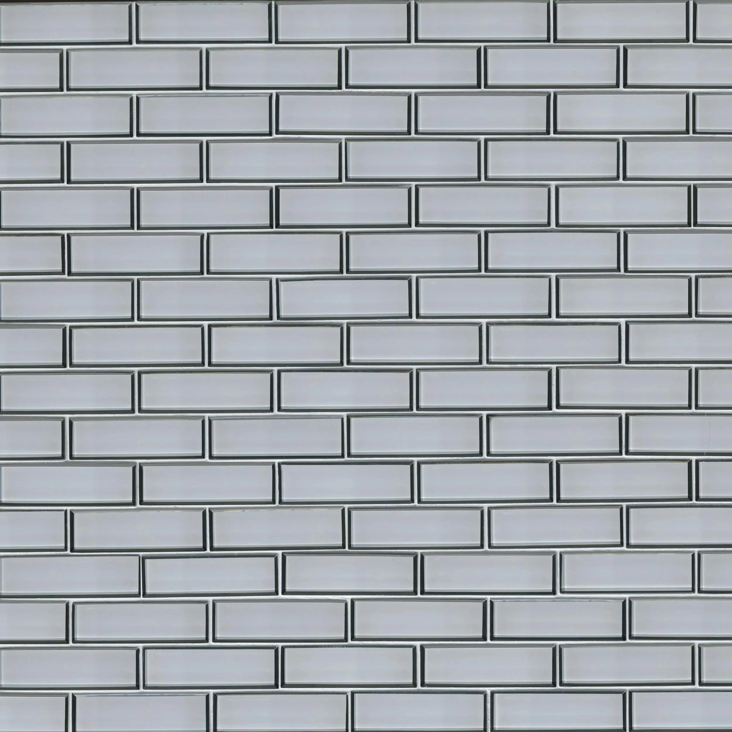 Ice Bevel White-Cool Glossy 11-1/2" x 11-1/2" SMOT-GLSST-ICEBE8MM MSI Surfaces Rectangle Mosaic Tiles